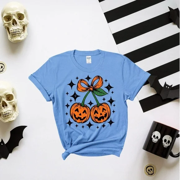 Halloween Cherries Pumpkin Shirt - Picture 7 of 7